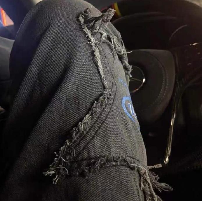 Street Star Patchwork Baggy Jeans - Customer Photo From lightningspeed