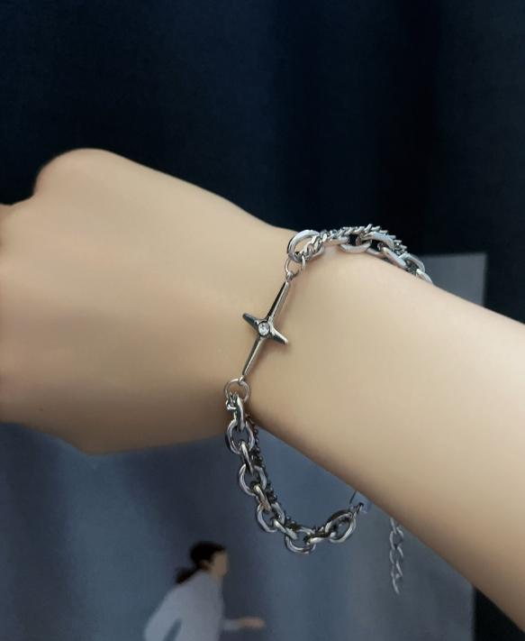 Cross Star-studded Bracelet - Customer Photo From david.lopez