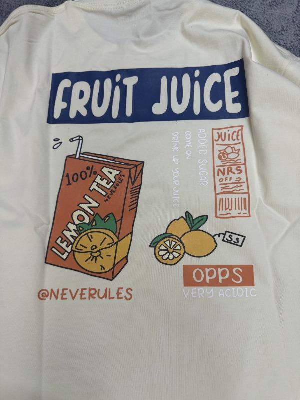 FRUIT JUICE Graphic Cotton T-Shirt - Customer Photo From stevemaqueda