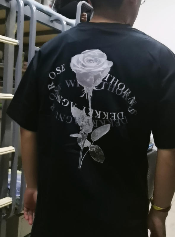 Simple Loose Rose T-Shirt - Customer Photo From ava.hernandez