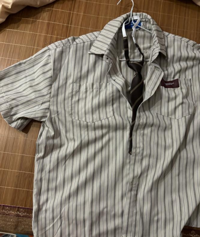 Japanese Retro Striped Shirt - Customer Photo From samuelmoore