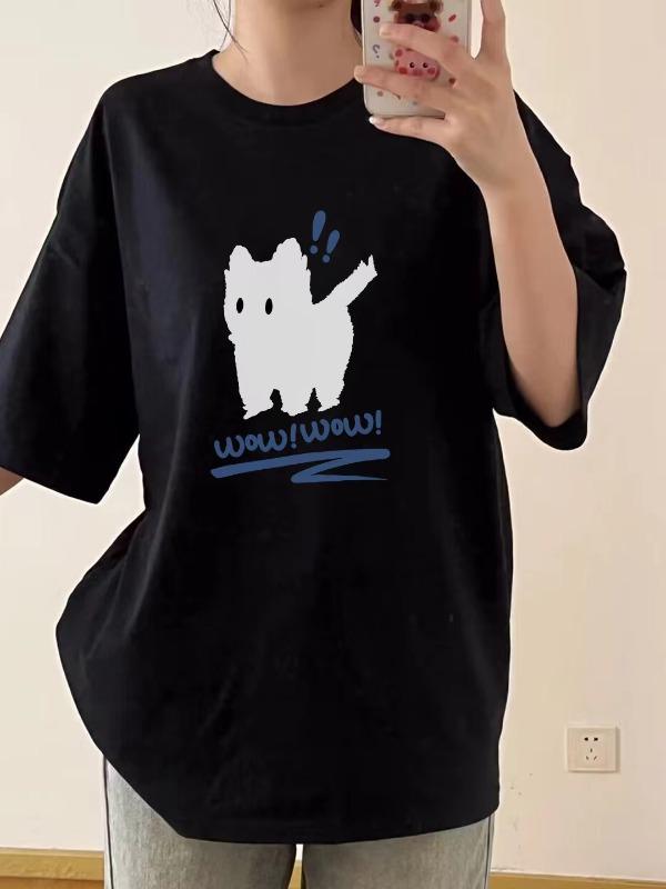 Scared Shadow Cat T-shirt - Customer Photo From abigailgray