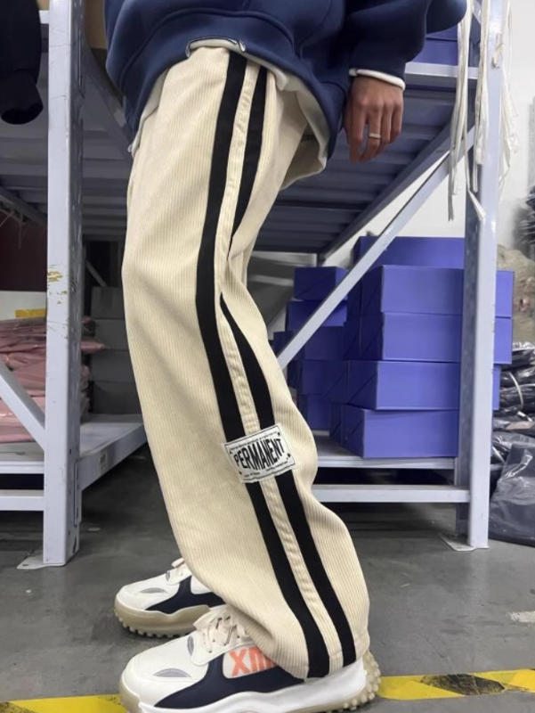 Japanese Corduroy Straight Sweatpants - Customer Photo From feliciayoung