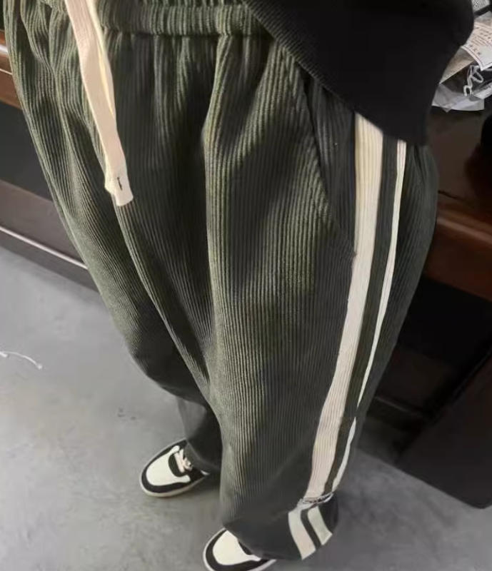 Japanese Corduroy Straight Sweatpants - Customer Photo From thomas.brooks