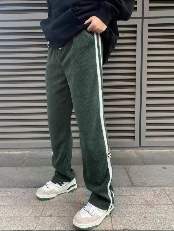 Japanese Corduroy Straight Sweatpants - Customer Photo From victor.scott