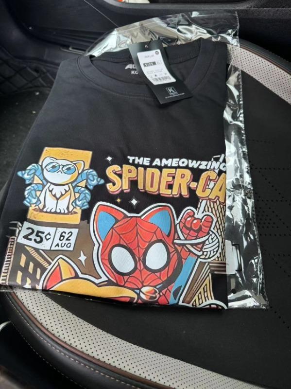 Retro Spider-Cat T-Shirt - Customer Photo From madisonmartin