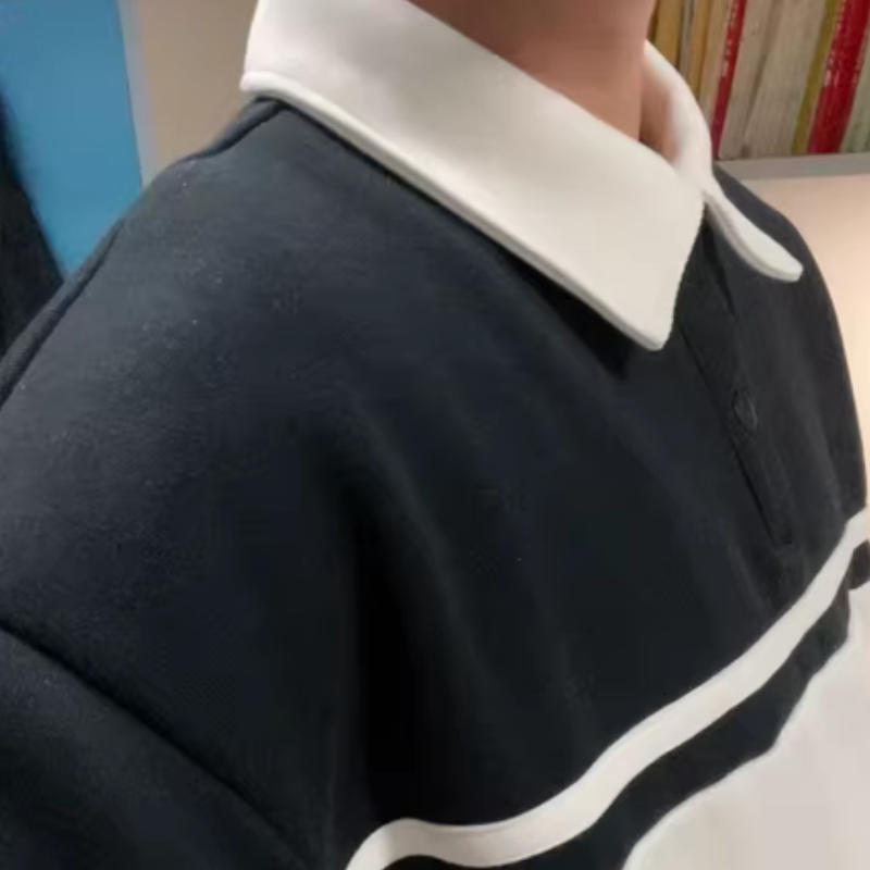 Japanese Striped Contrasting Sweatshirt - Customer Photo From Noah Suk