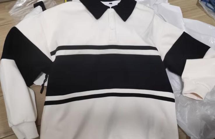 Japanese Striped Contrasting Sweatshirt - Customer Photo From yolandawilson