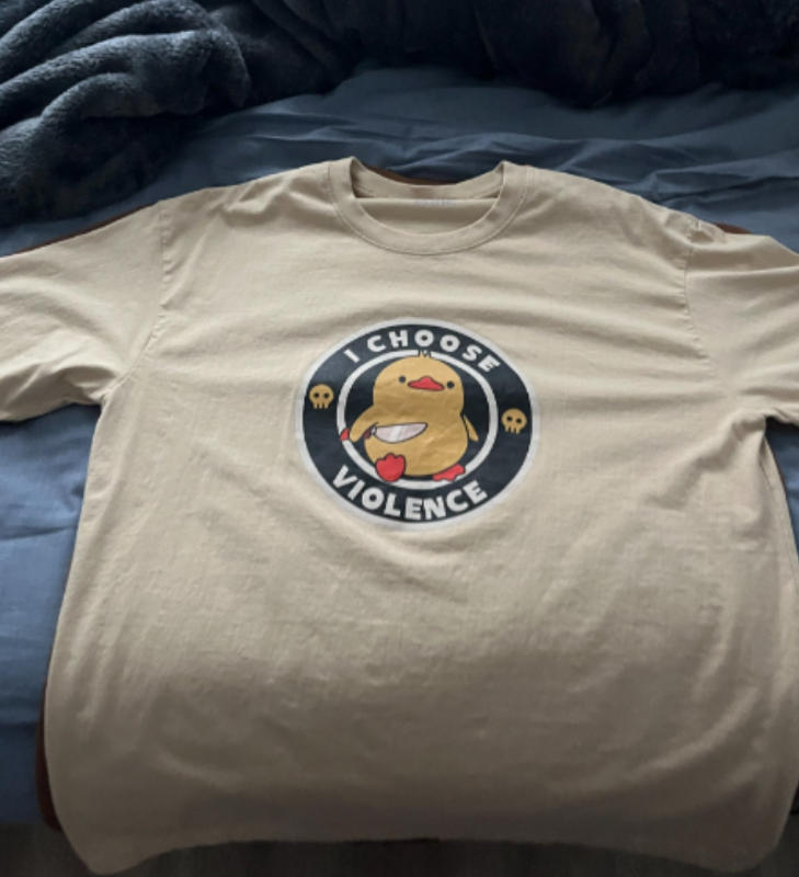 Duck With Knife T-Shirt - Customer Photo From jamesbrown