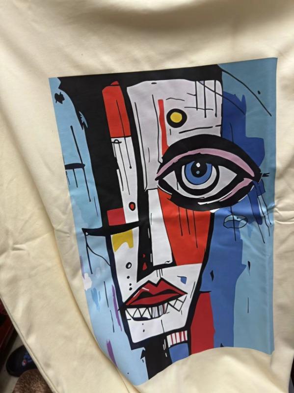 Abstract Face Painting T-Shirt - Customer Photo From claire.long