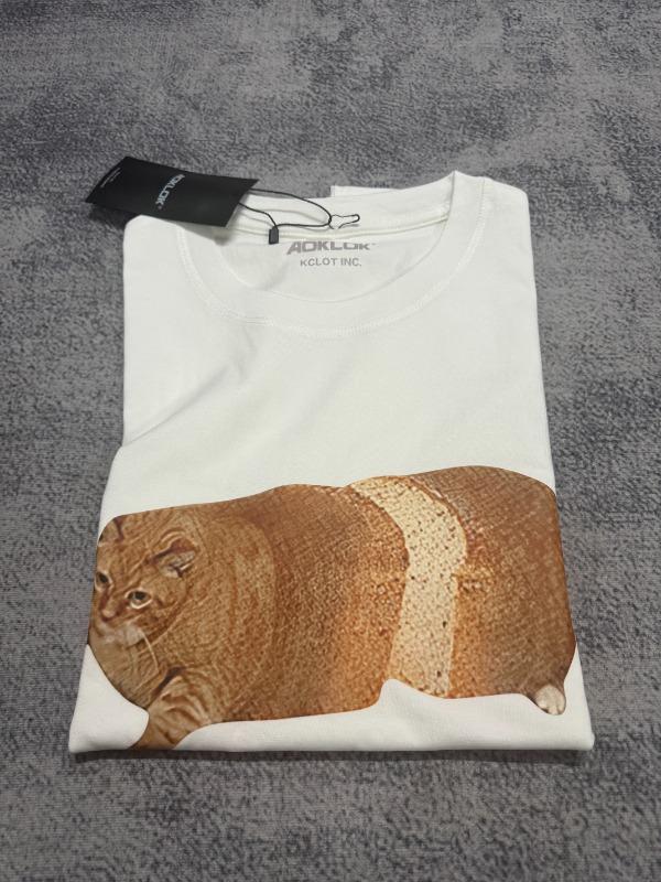 Bread Slice Cat T-Shirt - Customer Photo From jaxon.watkins