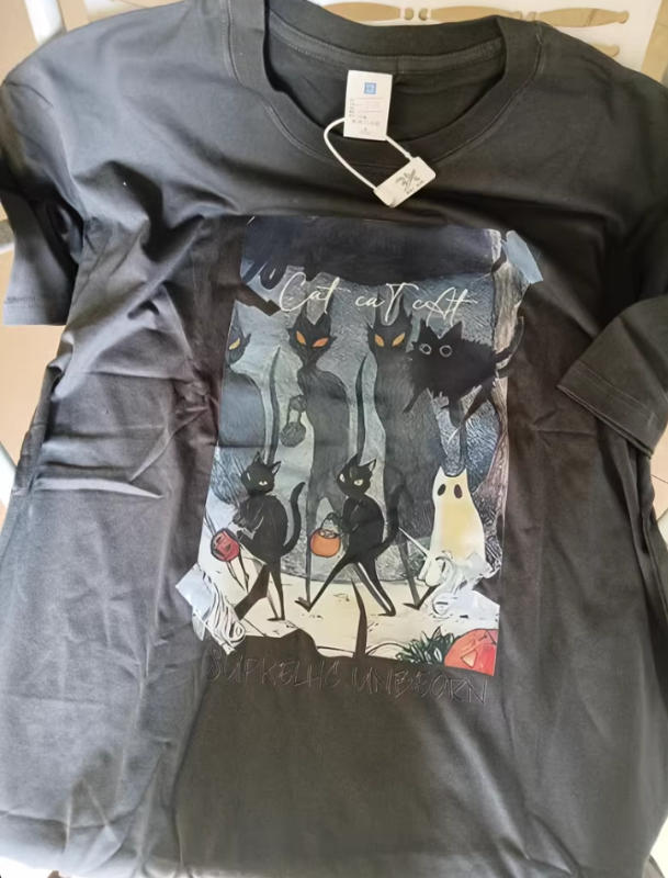 High Street Cat Shadow Ghost T-Shirt - Customer Photo From mistymountain