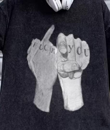 High Street Finger Letters T-Shirt - Customer Photo From valleygreen