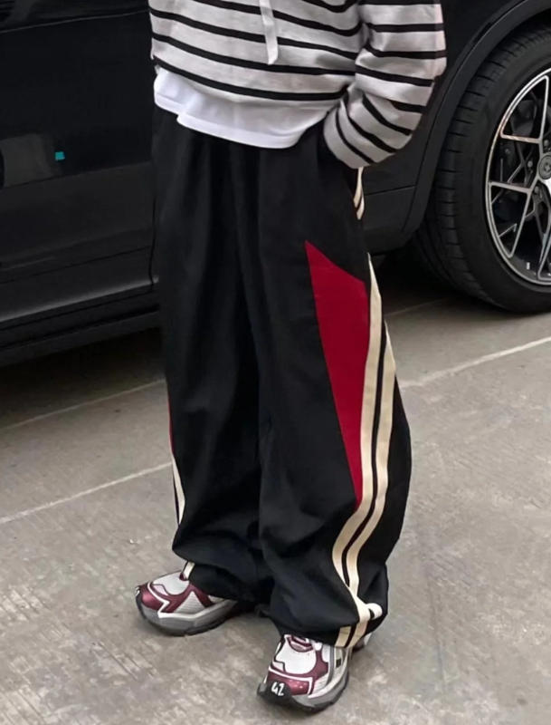 Street Stitching Quick-Drying Sweatpants - Customer Photo From morningdew