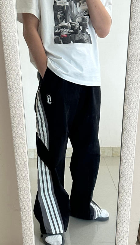 Side Stripe Tie Quick-Drying Sweatpants - Customer Photo From laurajones