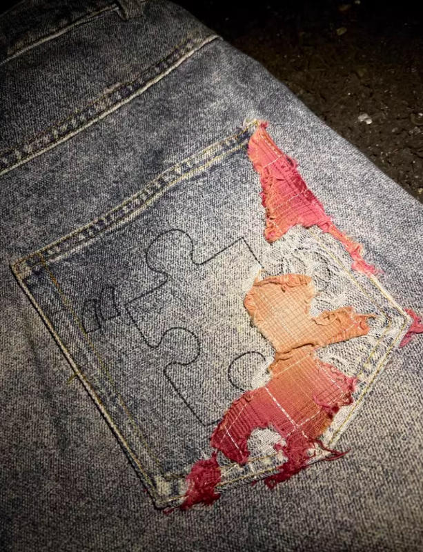 Street Sunset Patchwork Jeans - Customer Photo From madison.west