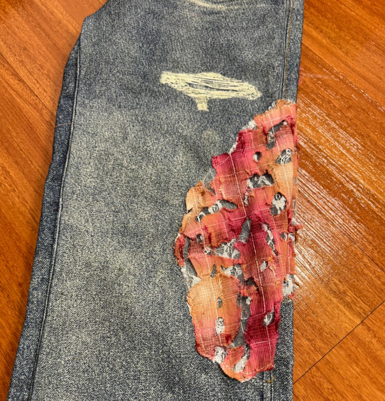 Street Sunset Patchwork Jeans - Customer Photo From rainshower