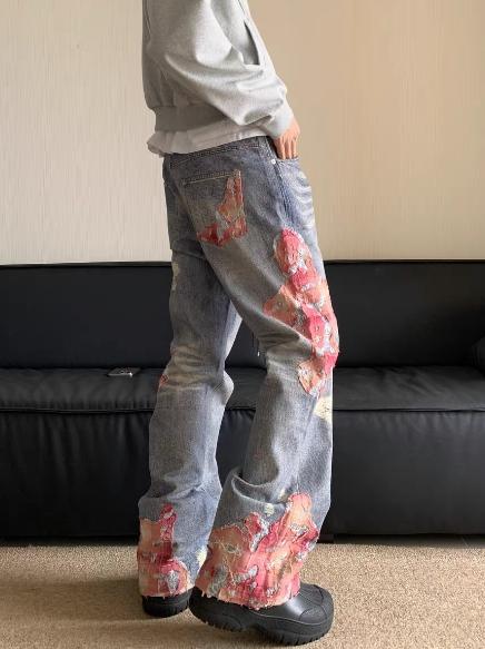 Street Sunset Patchwork Jeans - Customer Photo From elizabeth.owens