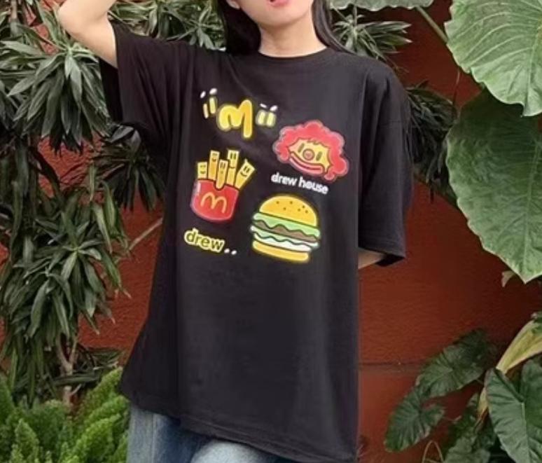 Retro Burger & Fries T-Shirt - Customer Photo From eli.james