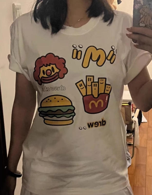 Retro Burger & Fries T-Shirt - Customer Photo From jonathan.howard