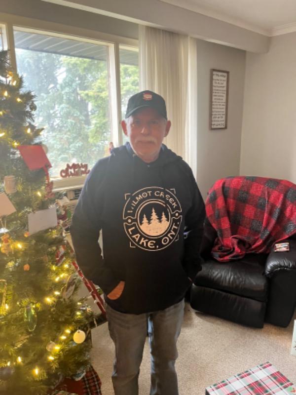 Premium Custom Lake Hoodie - Dark Navy - Customer Photo From Evan B.