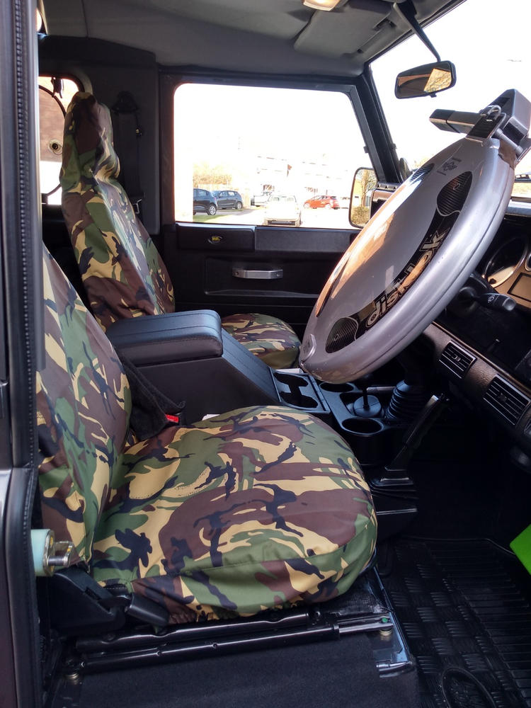 Fits Land Rover Defender 1983-2007 Front Seat Covers - Customer Photo From Anonymous