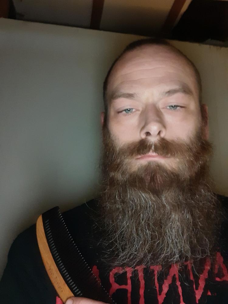 MAD VIKING OX HORN SANDALWOOD COMB - Customer Photo From Francis S.