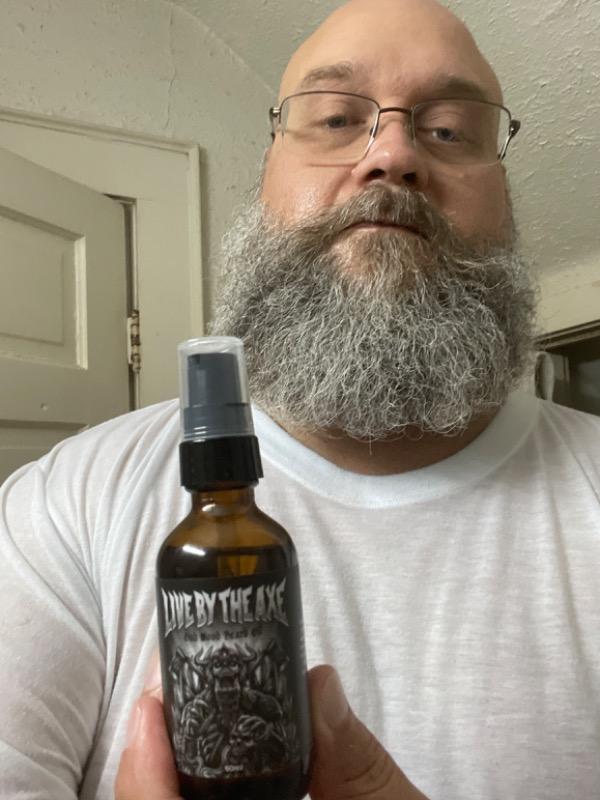 LIVE BY THE AXE BEARD OIL - Customer Photo From Christopher H.
