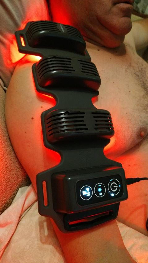 FlexBeam recovery device (Portable red light/NIR photobiomodulation device) - Customer Photo From rosalia lança