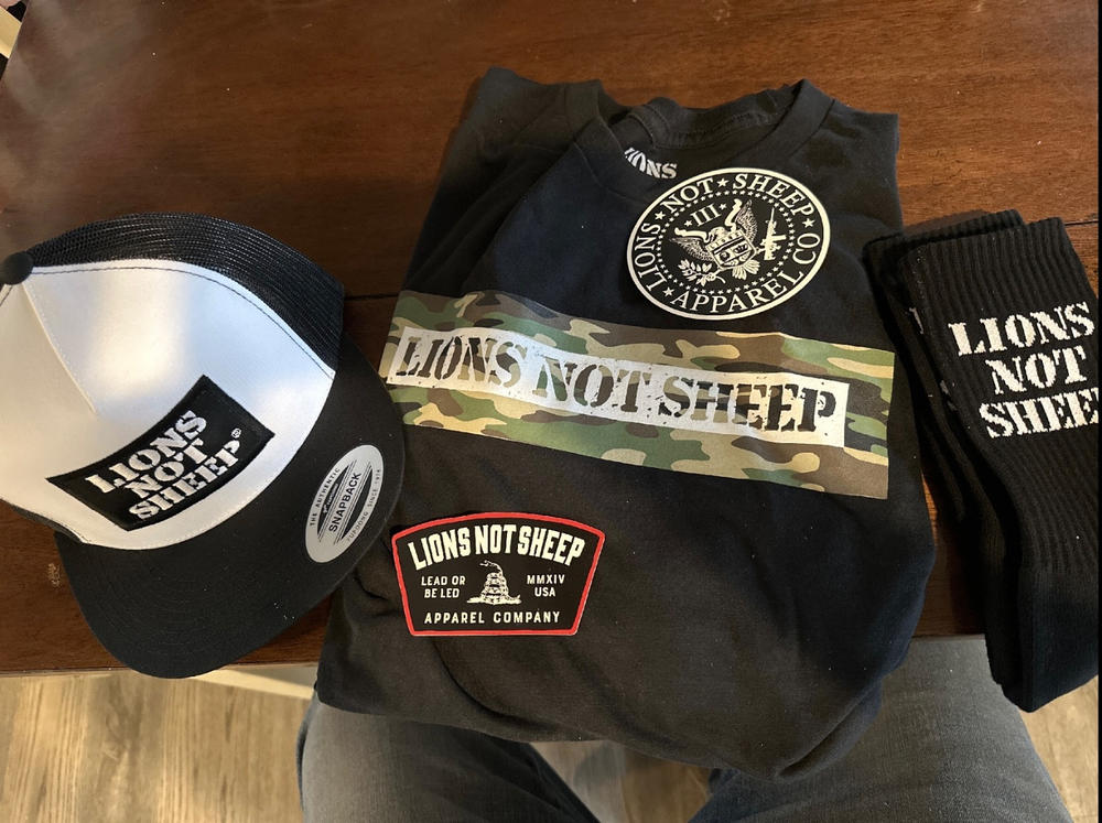 Lions Not Sheep OG Hat (White / Black) - Customer Photo From David Liakakes