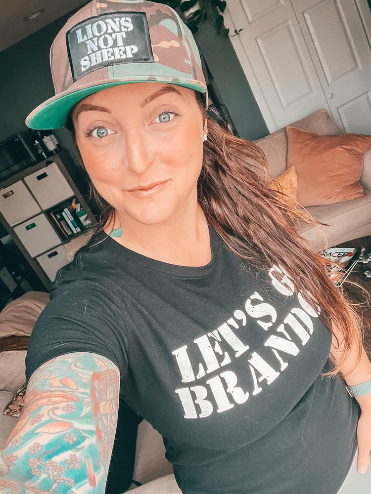 Lions Not Sheep OG Hat (Camo Trucker Hat) - Customer Photo From Desiree Cole