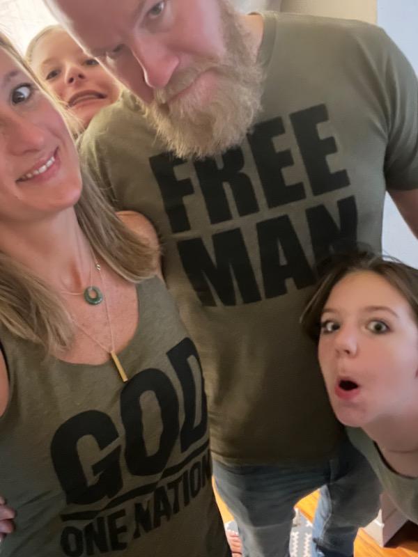 FREE MAN Tee - Customer Photo From Kelly Collins