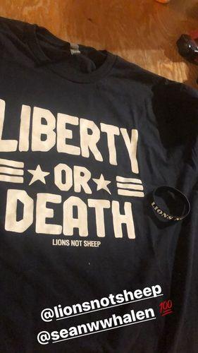 LIBERTY OR DEATH Tee - Customer Photo From pp_apw