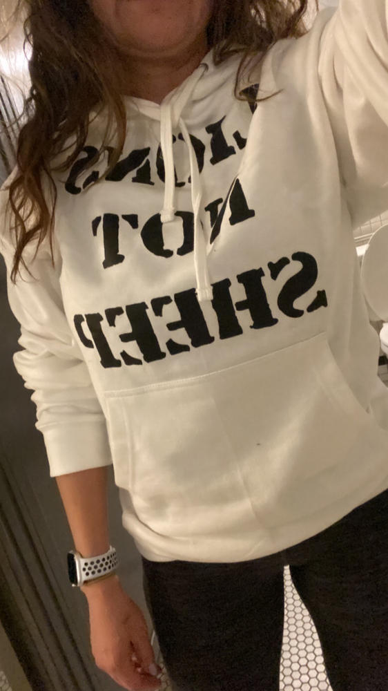 LIONS NOT SHEEP OG Unisex Pullover Hoodie - Customer Photo From Jessica Verdugo