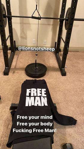 FREE MAN Unisex Pullover Hoodie - Customer Photo From Charlotte E.