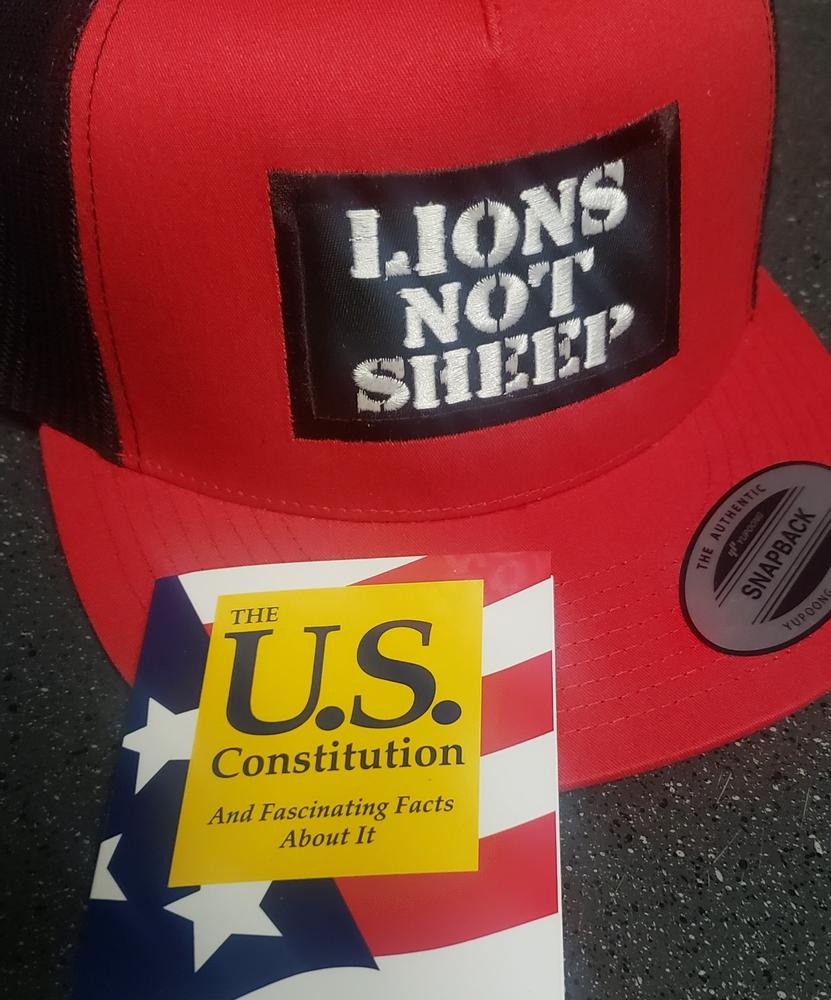 Lions Not Sheep OG Hat (Red/Black) - Customer Photo From Christian Murray