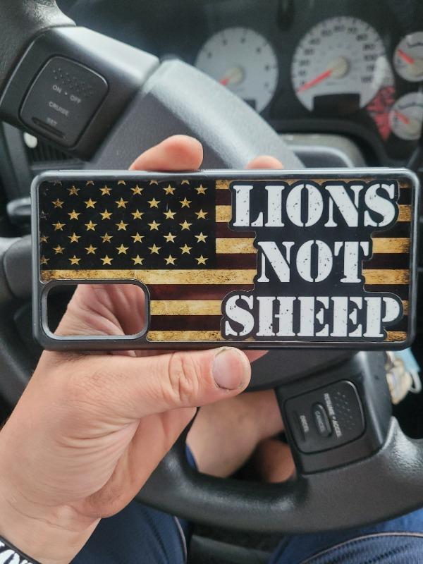 "LIONS NOT SHEEP" OG VINYL STICKER - Customer Photo From Justin Maruska