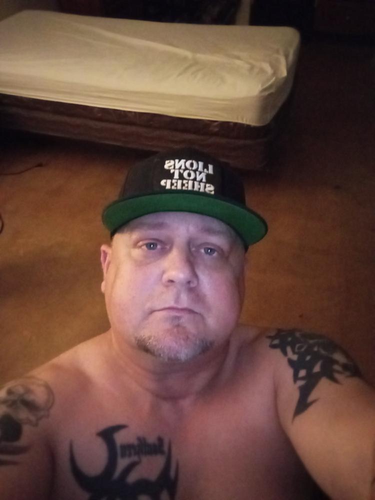 Lions Not Sheep "OG" SnapBack Hat - Black - Customer Photo From Robert Nichols