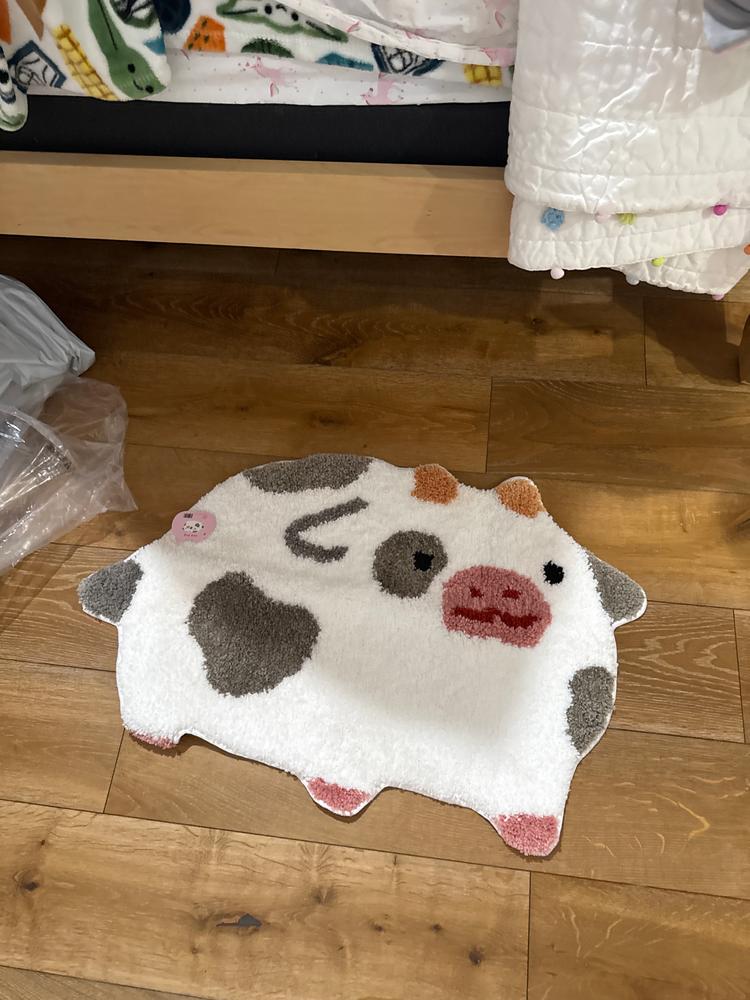 Cow Rug - Customer Photo From Jenny