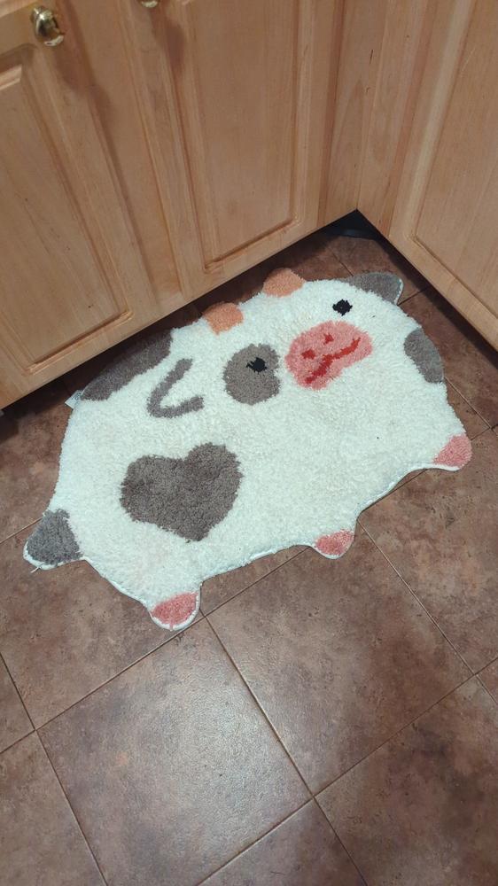 Cow Rug - Customer Photo From Amanda Brewer