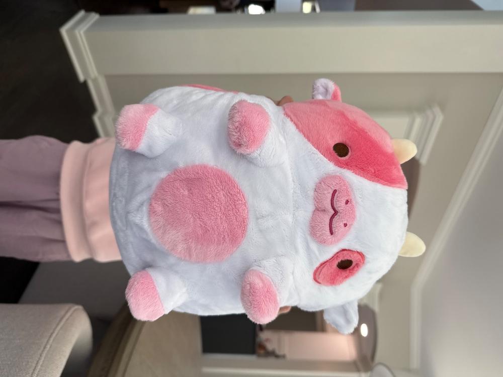 Strawberry Cow Heatable Plush - Customer Photo From Amy-Katherine Gray