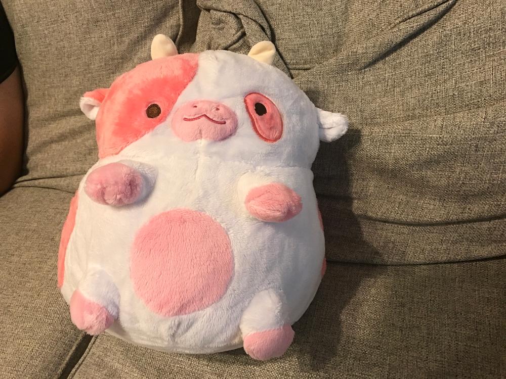 Strawberry Cow Heatable Plush - Customer Photo From Snowy