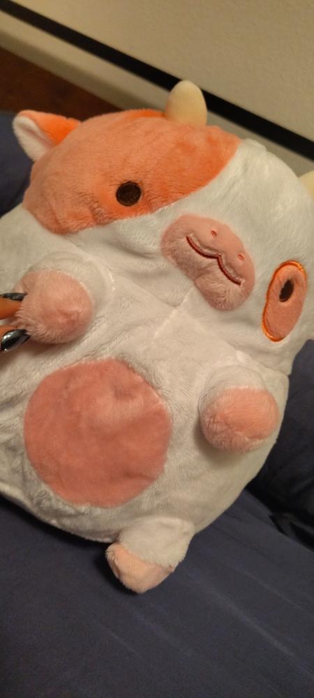 Strawberry Cow Heatable Plush - Customer Photo From Sam N