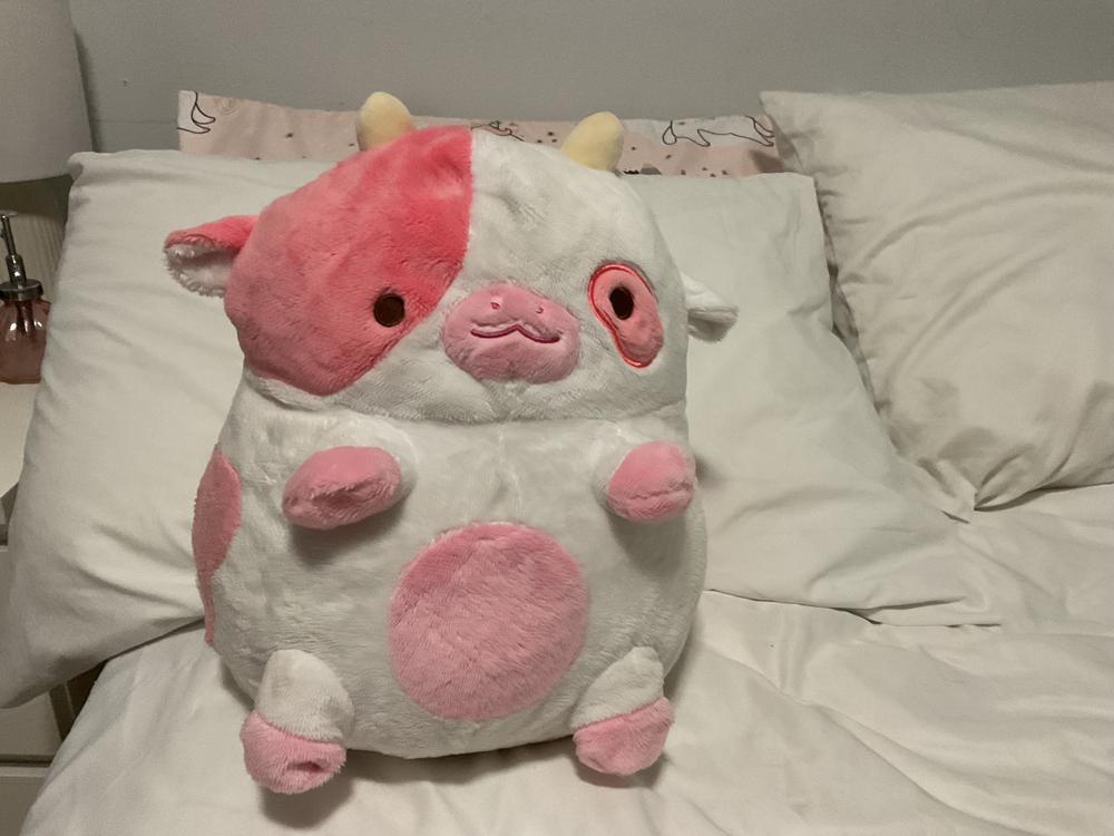 Strawberry Cow Heatable Plush - Customer Photo From Chr