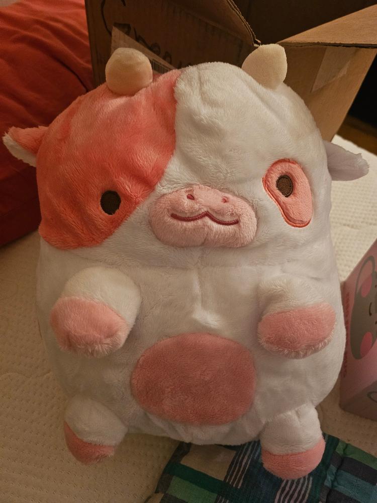 Strawberry Cow Heatable Plush - Customer Photo From Noemi