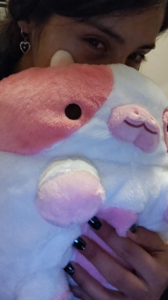 Strawberry Cow Heatable Plush - Customer Photo From Sam N