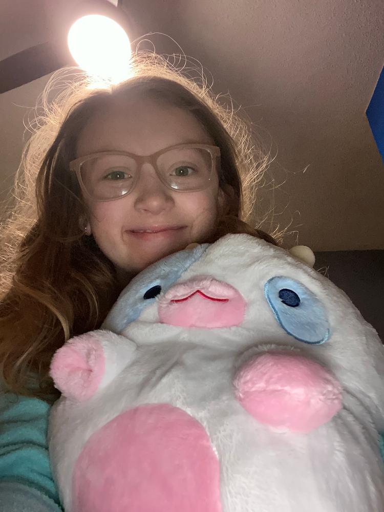 Blueberry Cow Heatable Plush - Customer Photo From Albany