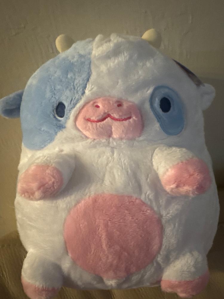 Blueberry Cow Heatable Plush - Customer Photo From LeeBee