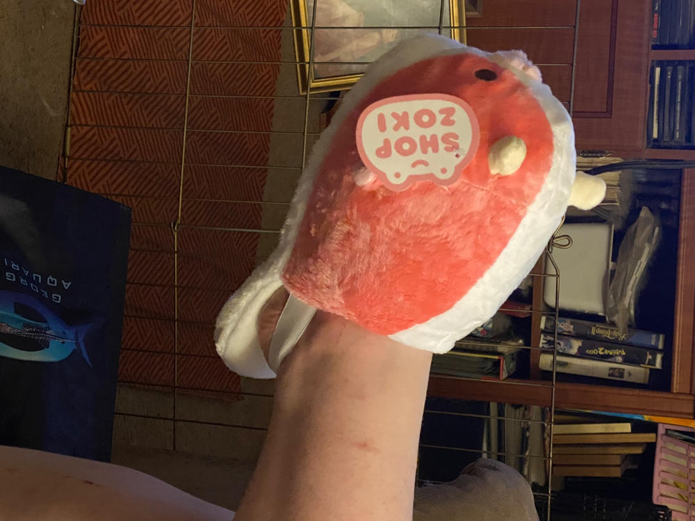 Strawberry Cow Heatable Slippers - Customer Photo From Paulla McLellan
