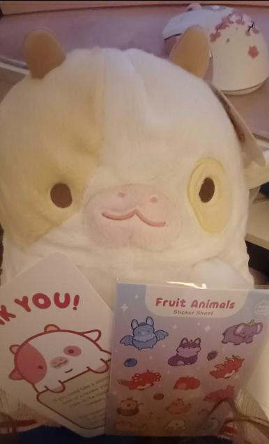 Banana Cow Heatable Plush - Customer Photo From Kia